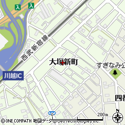 埼玉県川越市大塚新町周辺の地図