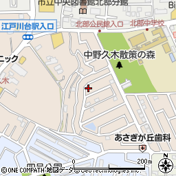 千葉県流山市中野久木563-115周辺の地図