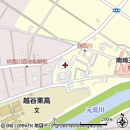 埼玉県越谷市増森203周辺の地図