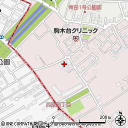 千葉県流山市駒木台2周辺の地図