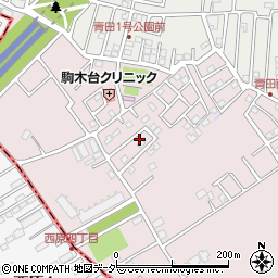 千葉県流山市駒木台474周辺の地図