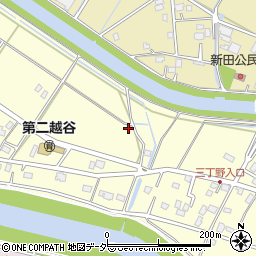 埼玉県越谷市増森周辺の地図