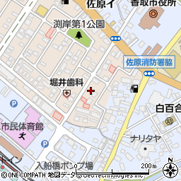 千葉県香取市北3丁目13-18周辺の地図