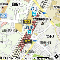 取手駅周辺の地図