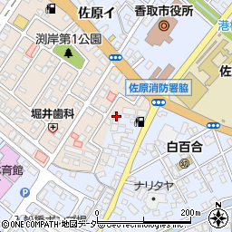 千葉県香取市北3丁目14-5周辺の地図