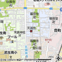 北野神社天満宮周辺の地図