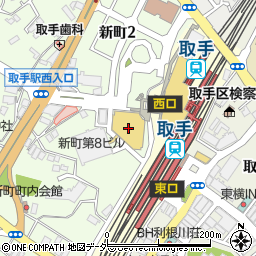 みずほ銀行取手支店 ＡＴＭ周辺の地図