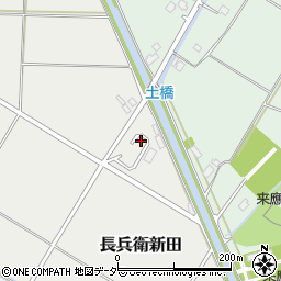 茨城県取手市長兵衛新田361周辺の地図