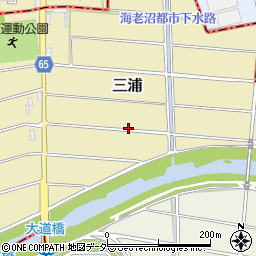 埼玉県さいたま市緑区三浦周辺の地図