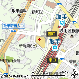 クイックカットＢＢ　取手駅西口店周辺の地図
