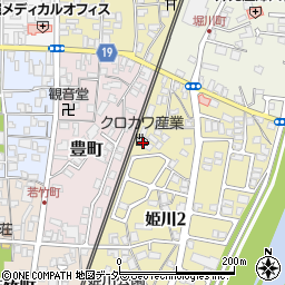 株式会社ユメロン黒川　姫川工場周辺の地図