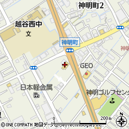 しゃぶしゃぶどん亭 越谷店周辺の地図