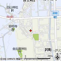 福井県越前市沢町221周辺の地図