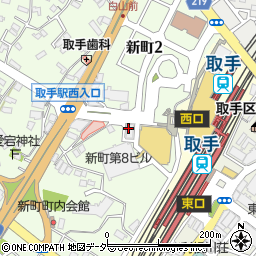 水戸証券株式会社　取手支店周辺の地図