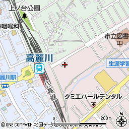 埼玉県日高市鹿山360周辺の地図