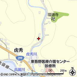 埼玉県飯能市虎秀495周辺の地図