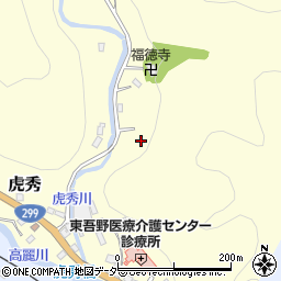 埼玉県飯能市虎秀52周辺の地図