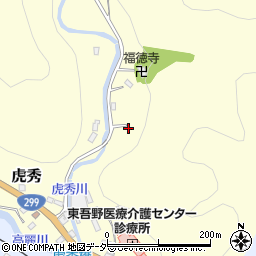 埼玉県飯能市虎秀53周辺の地図
