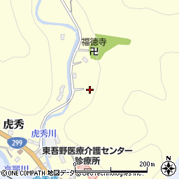 埼玉県飯能市虎秀52-2周辺の地図