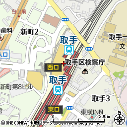あさ川製菓株式会社取手駅ビル店周辺の地図