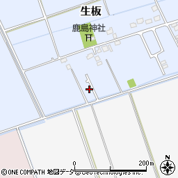 茨城県稲敷郡河内町生板丁-7238周辺の地図