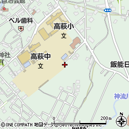 埼玉県日高市高萩801-17周辺の地図