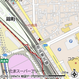 トヨタレンタリース新埼玉さいたま新都心駅東口店周辺の地図