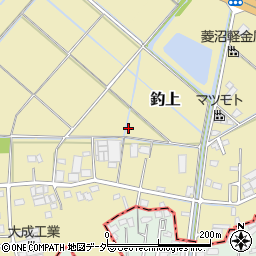 埼玉県さいたま市岩槻区釣上周辺の地図