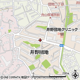 茨城県取手市井野団地周辺の地図