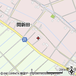 埼玉県吉川市関新田周辺の地図