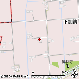 茨城県稲敷郡河内町下加納2020周辺の地図