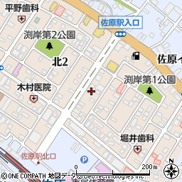 カシワ進学塾佐原教室周辺の地図