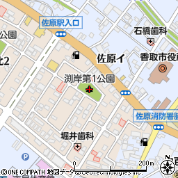 千葉県香取市北3丁目10周辺の地図