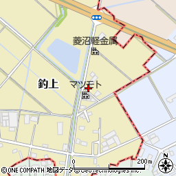 埼玉県さいたま市岩槻区釣上46周辺の地図