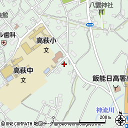 埼玉県日高市高萩801-6周辺の地図