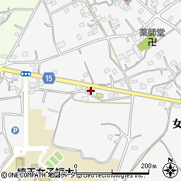 埼玉県日高市女影1713-1周辺の地図