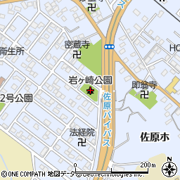 岩ヶ崎公園周辺の地図