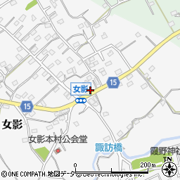 埼玉県日高市女影31-1周辺の地図