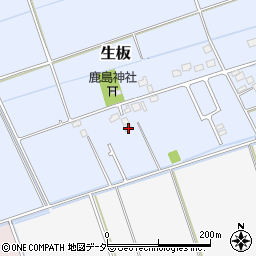 茨城県稲敷郡河内町生板丁-7242周辺の地図