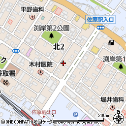 千葉県香取市北2丁目12-23周辺の地図