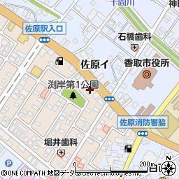 千葉県香取市北3丁目11-20周辺の地図