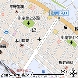 千葉県香取市北2丁目12周辺の地図