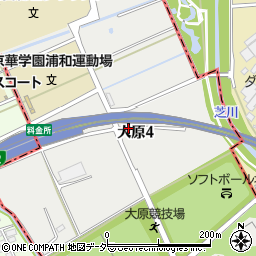 埼玉県さいたま市浦和区大原4丁目13周辺の地図