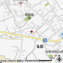 埼玉県日高市女影167-1周辺の地図