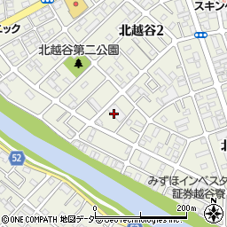 埼玉県越谷市北越谷2丁目7周辺の地図