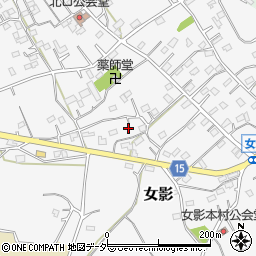埼玉県日高市女影169-8周辺の地図