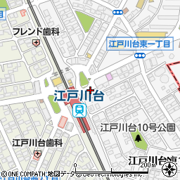 江戸川台駅東口周辺の地図