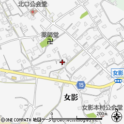 埼玉県日高市女影169-12周辺の地図
