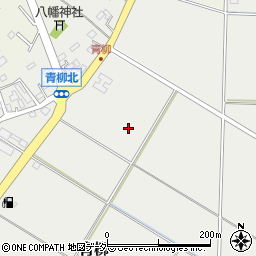 茨城県取手市青柳周辺の地図