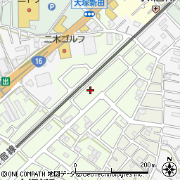 大塚新田山車陳列館周辺の地図